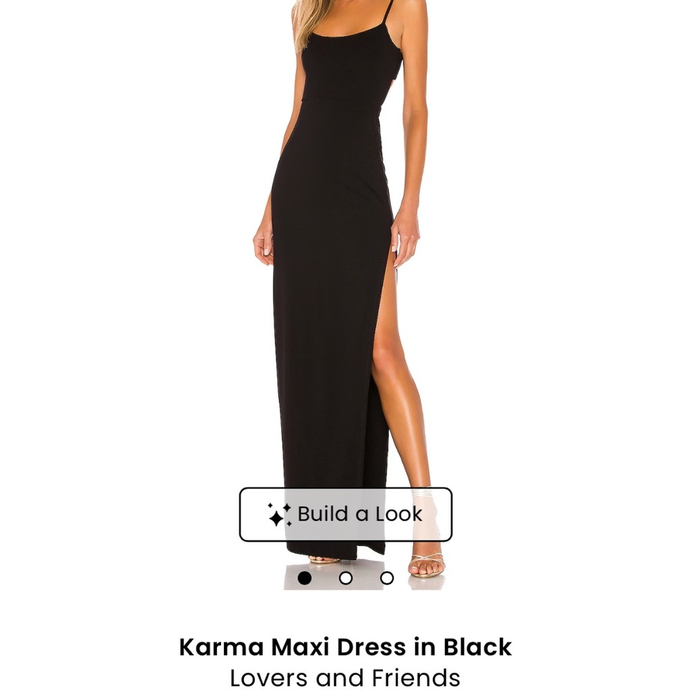 Lovers + Friends Elegant Black Maxi Dress